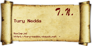 Tury Nedda névjegykártya